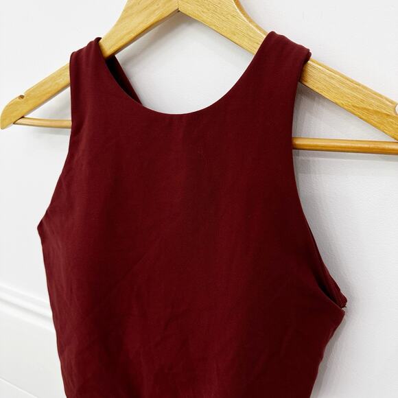 Women’s Athleta Conscious Crop Bra Top Burgundy Gray Lot Of Two Small S - Picture 10 of 11